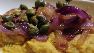 Split Peas With Capari And Caramelized Onions - FATO