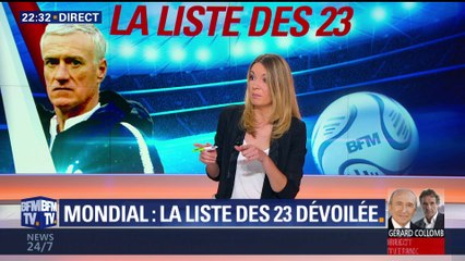 Mondial 2018: la liste des 23 dévoilée