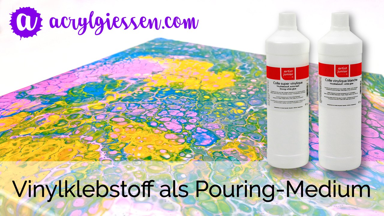 Test Gerstaecker Vinylkleber als Pouring Medium