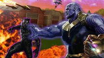 BLACK PANTHER vs THANOS on FORTNITE! (Voice Troll)