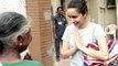 Shraddha Kapoor SWEET GESTURE Towards An Old Lady Outside Ajay Devgn's Office