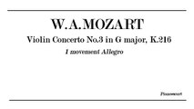 W.A.Mozart Violin Concerto No.3 in G major K.216 - 1 mov Allegro - Piano accompaniment