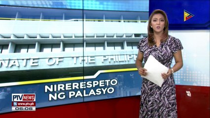 Palasyo, nirerespeto ang kapangyarihan ng Lehislatura