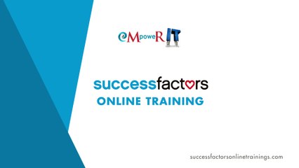 Best SAP HCM SuccessFactors Online Training