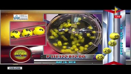 PCSO 9 PM Lotto Draw, May 18, 2018