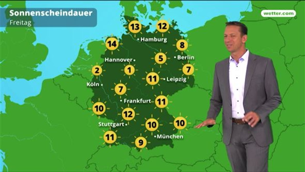 Das Wetter in Deutschland am 18. Mai 2018