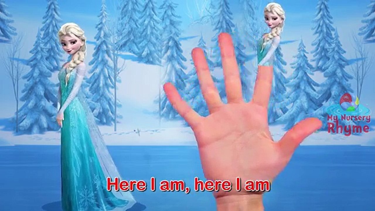 Frozen Finger Family Cartoon Animation Nursery Rhyme 10 minutes