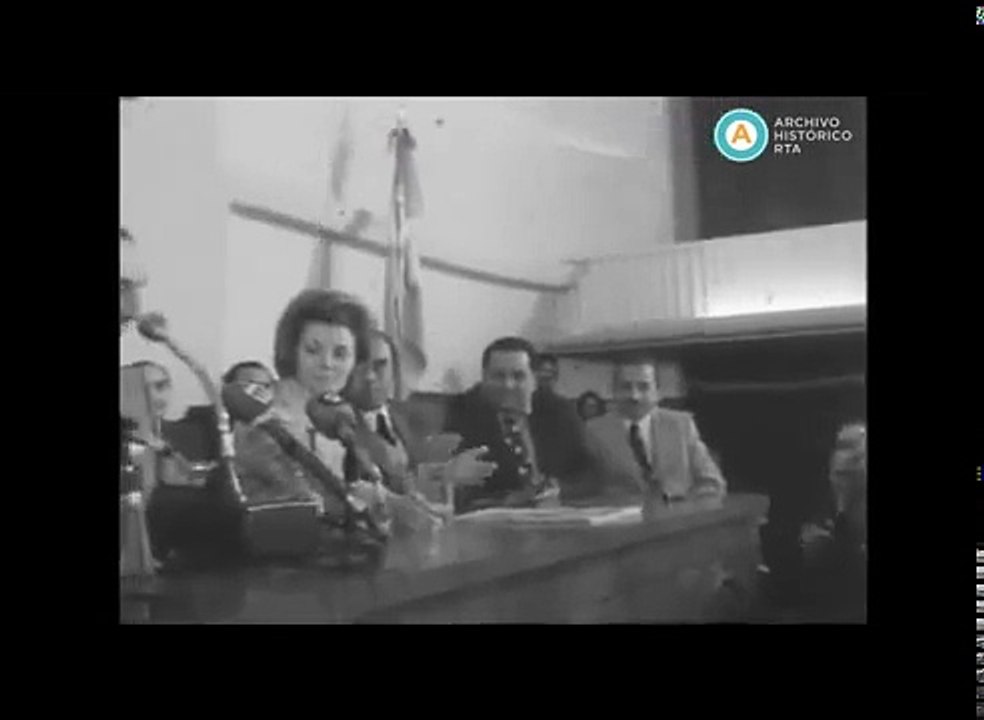 Perón habla desde la CGT sobre las internas en el peronismo y la tercera posición, 1974