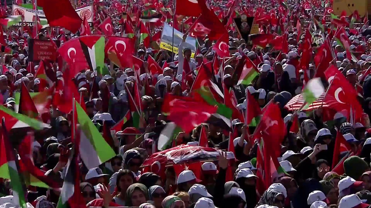 'Zulme Lanet Kudüs'e Destek' mitingi - MHP Genel Başkanı Bahçeli (2) - İSTANBUL