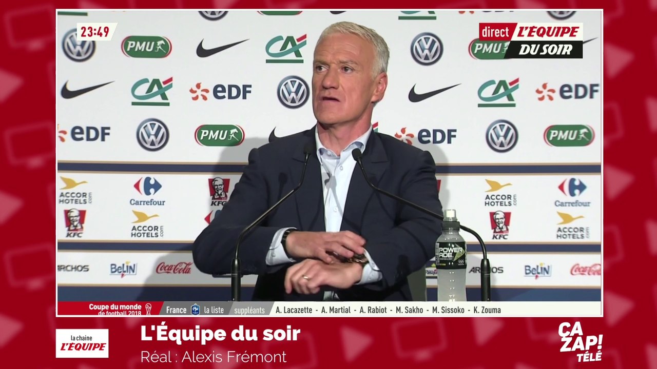 Didier Deschamps agacé par la question d'un journaliste
