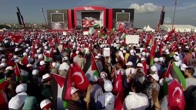 'Zulme Lanet Kudüs'e Destek' mitingi - Başbakan Yıldırım (4) - İSTANBUL