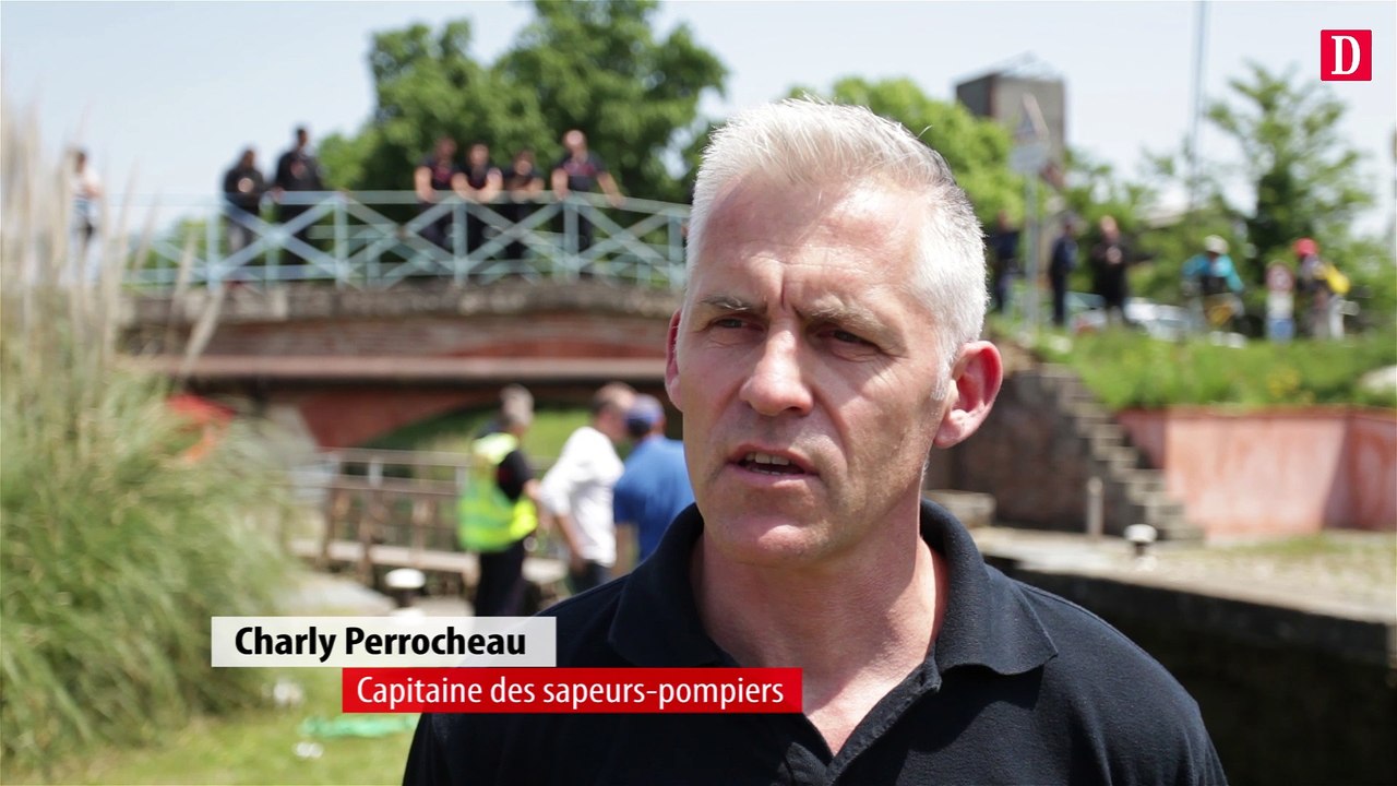 Il tombe avec sa voiture dans le canal et s'en sort indemne