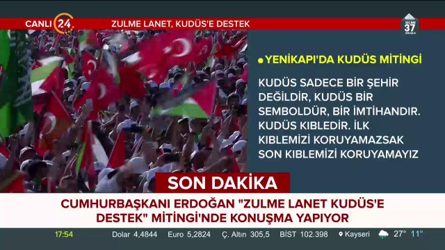 Müslümanlar olarak yüreklerimizdeki Kudüs işgal edildiğinden beri