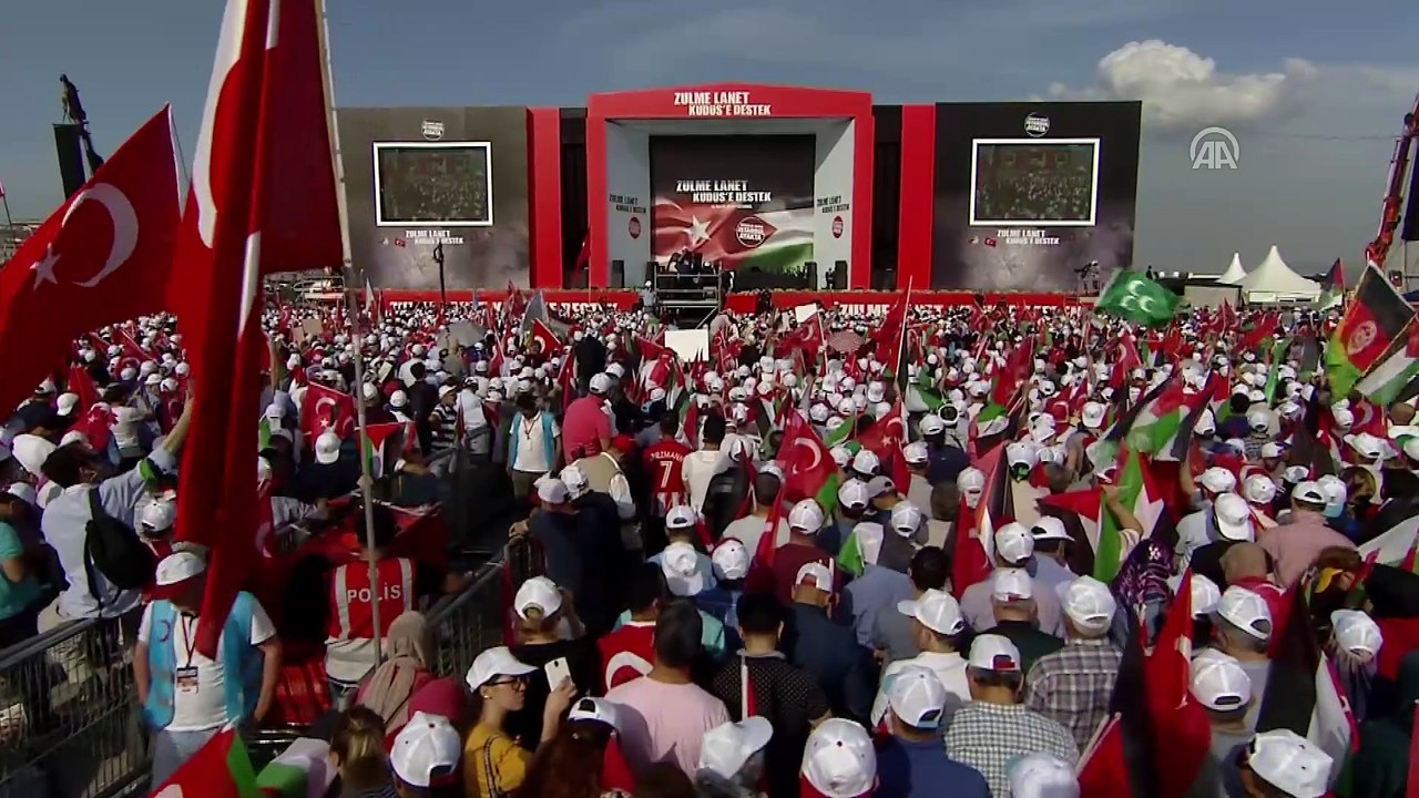 'Zulme Lanet Kudüs'e Destek' mitingi - Başbakan Yıldırım (3) - İSTANBUL