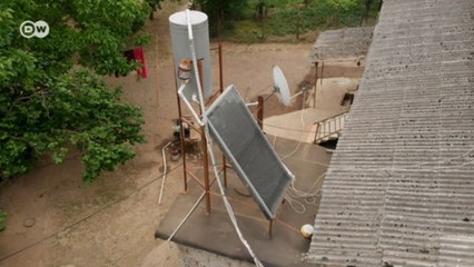 Köylülere güneş enerjili su ısıtıcısı