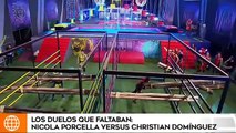 Nicola Porcella se enfrentó a Christian Domínguez