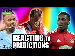 REACTING TO 17/18 PREMIER LEAGUE PREDICTIONS