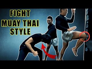 How to fight muay thai style | chest grab