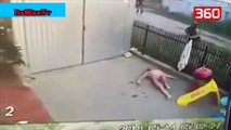Policia i shkon në shtëpi, krimineli hidhet nga dritarja pa rroba në trup (360video)