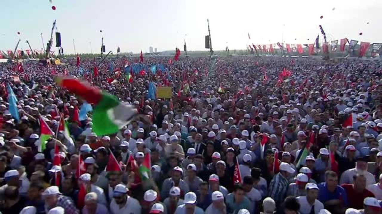 Zulme Lanet Kudüs'e Destek" Mitingi - Dua (1)