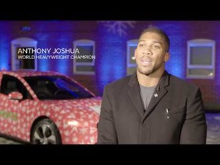 Anthony Joshua lights up Christmas for NSPCC children