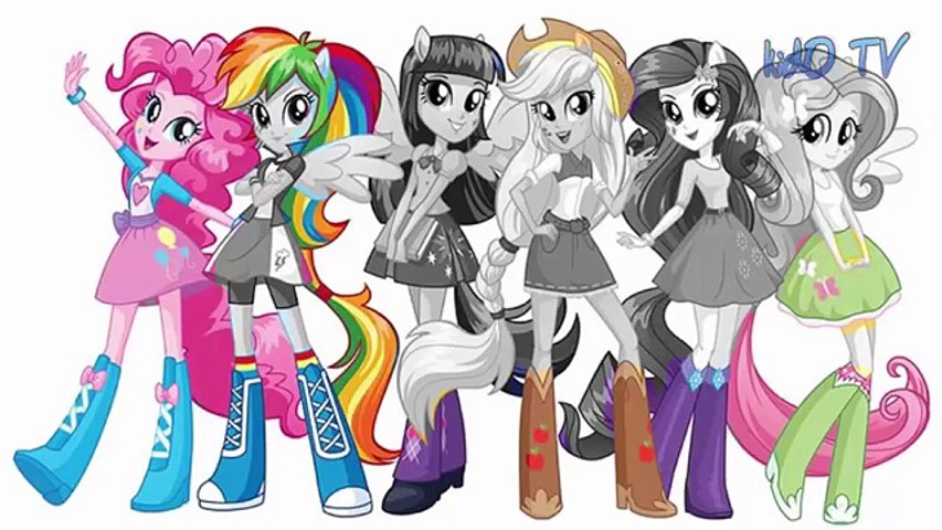 MLP Coloring Book - Equestria Girls | My Little Pony Coloring Pages for Kids | FIM | kidO TV