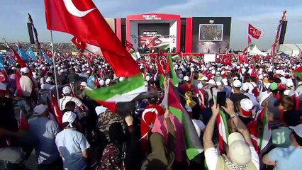 'Zulme Lanet Kudüs'e Destek' mitingi - Cumhurbaşkanı Erdoğan (9) - İSTANBUL