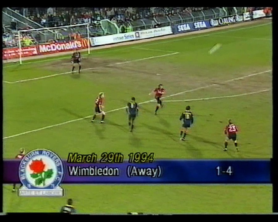 Wimbledon - Blackburn Rovers 29-03-1994 Premier League