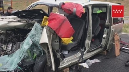 Accidente de tráfico en Madrid con un muerto y tres heridos