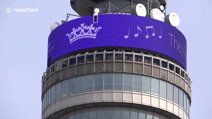 Iconic London landmark BT Tower salutes Harry and Meghan