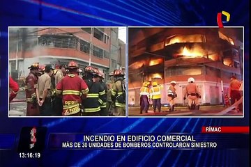 PNP confirma que incendio en edificio del Rímac fue provocado de forma intencional