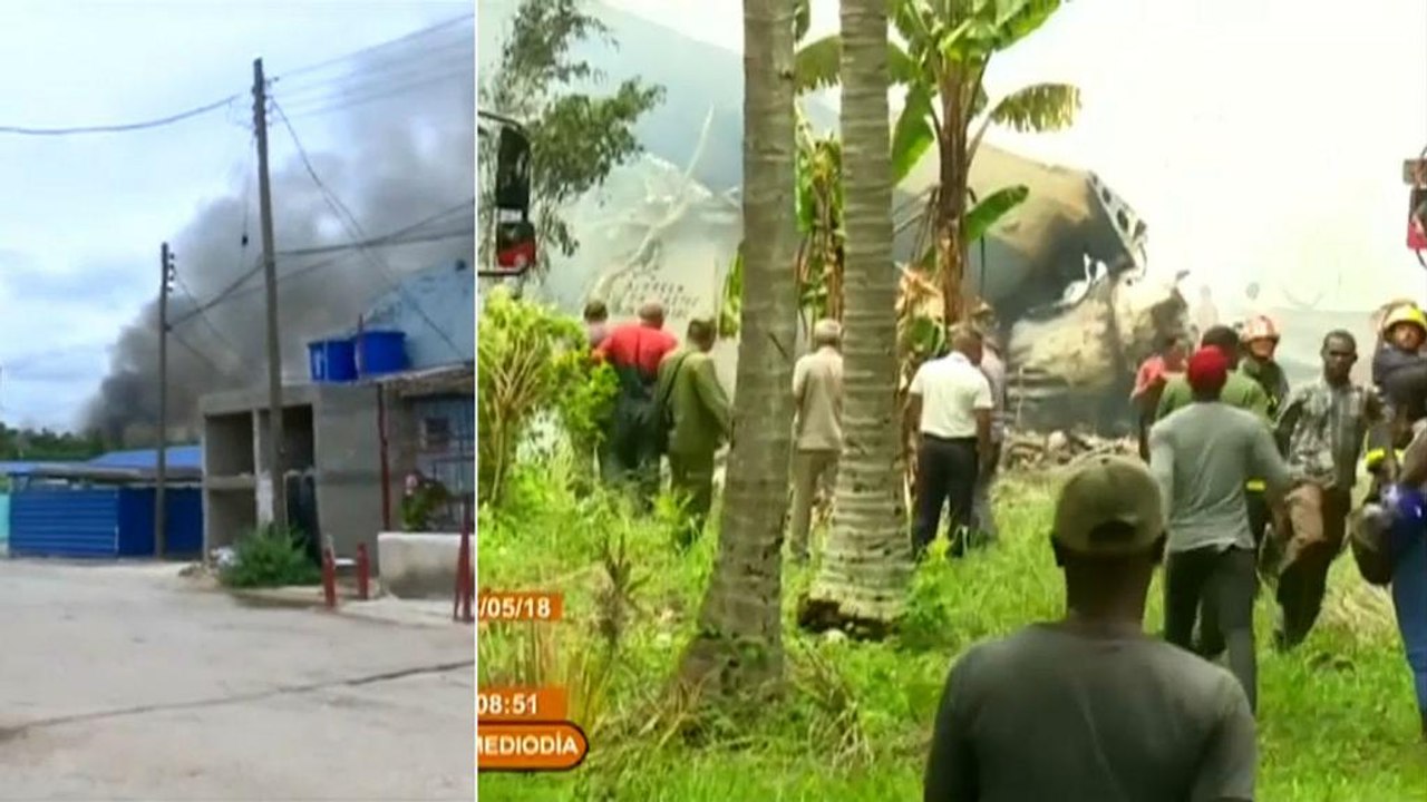 Many feared dead after passenger plane with 113 on board crashes in Cuba