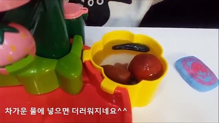 미키의 색이 변하는 장난감 야채 씻기놀이 설거지놀이 밥짓기 소꿉놀이 요리놀이(미니와미키)Kitchen Toys for Children