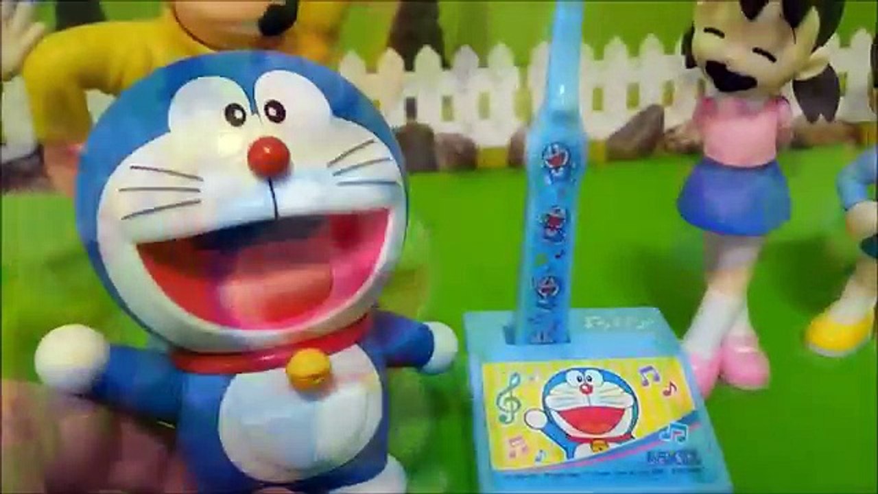 ドラえもん アニメ❤おもちゃ みんなでご飯を食べた後は歯磨きタイム！ 虫歯ゼロを目指そうね！ ❤ ハミガキ シャカシャカ！人形 ごっこ 遊び 教育 動画 トイキッズ 子供向け おもちゃ アニメ キッズ