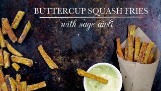 Buttercup Squash Fries with Sage Aioli (Kitchen Vignettes)