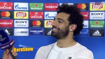 شاهد ماذا قال محمد صلاح بعد مباراة روما وليفربول ومقابلة رونالدو في النهائي HD