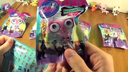 Opening Six CUTE Littlest Pet Shop Paint Splashin Pets Blind Bags! by Bins Toy Bin