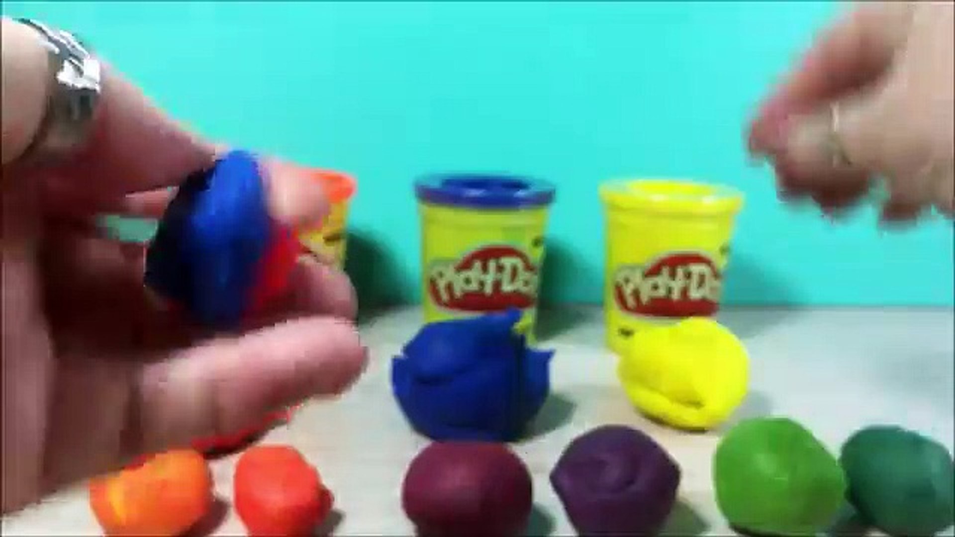 Mixing brown color playdoh - how to mix playdough colors
