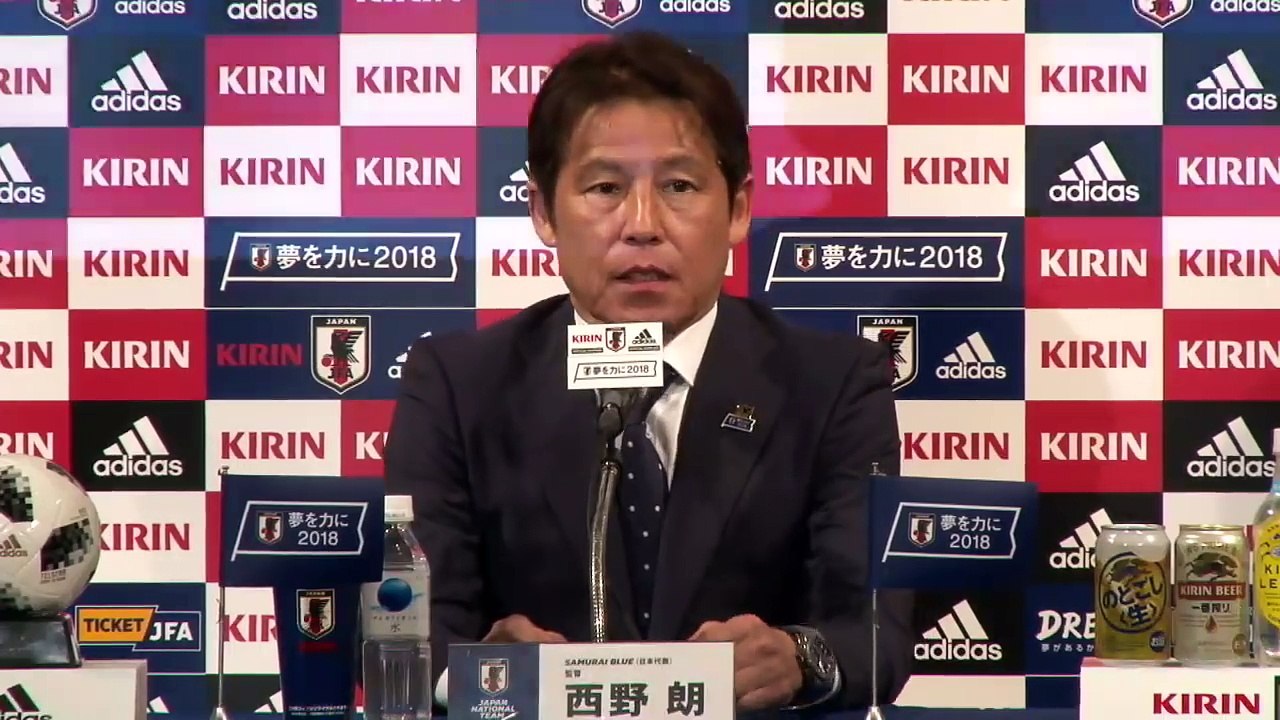 SAMURAI BLUE（日本代表）メンバー 発表記者会見 5_30(水) KIRIN CHALLENGE CUP 2018