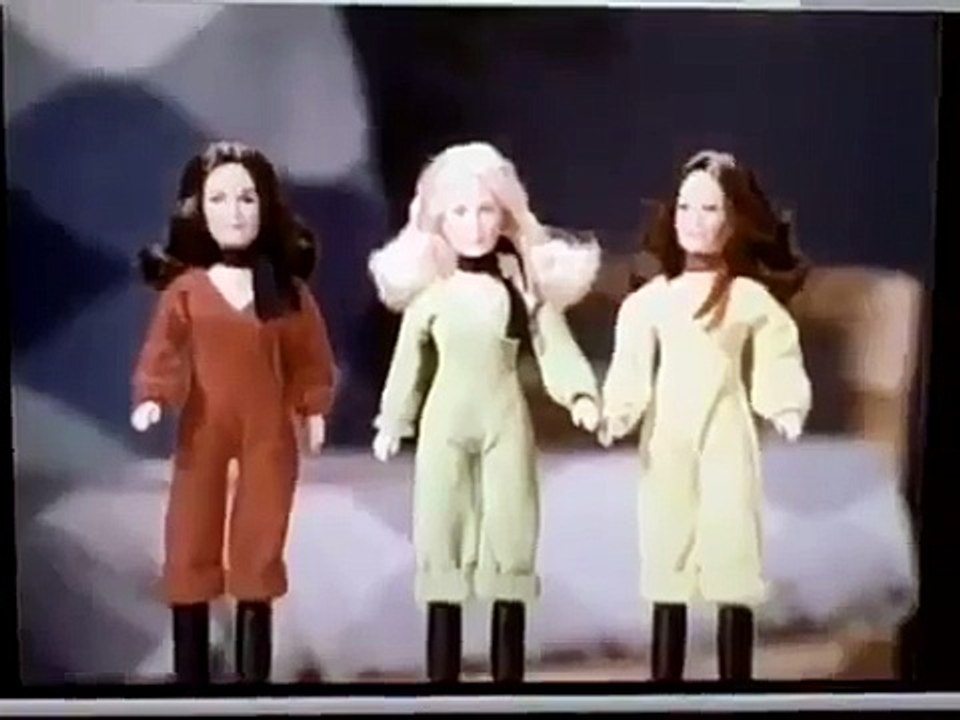 1978 Hasbro Charlie's Angels dolls and Underwater Intrege outfit set TV commercial Ads