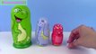 Dinosaur Nesting Dolls Stacking Cups! Surprise Toys with Mashems! Toy Box Magic