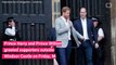 Prince Harry & Prince William Greet Well Wishers Outside Windsor Castle