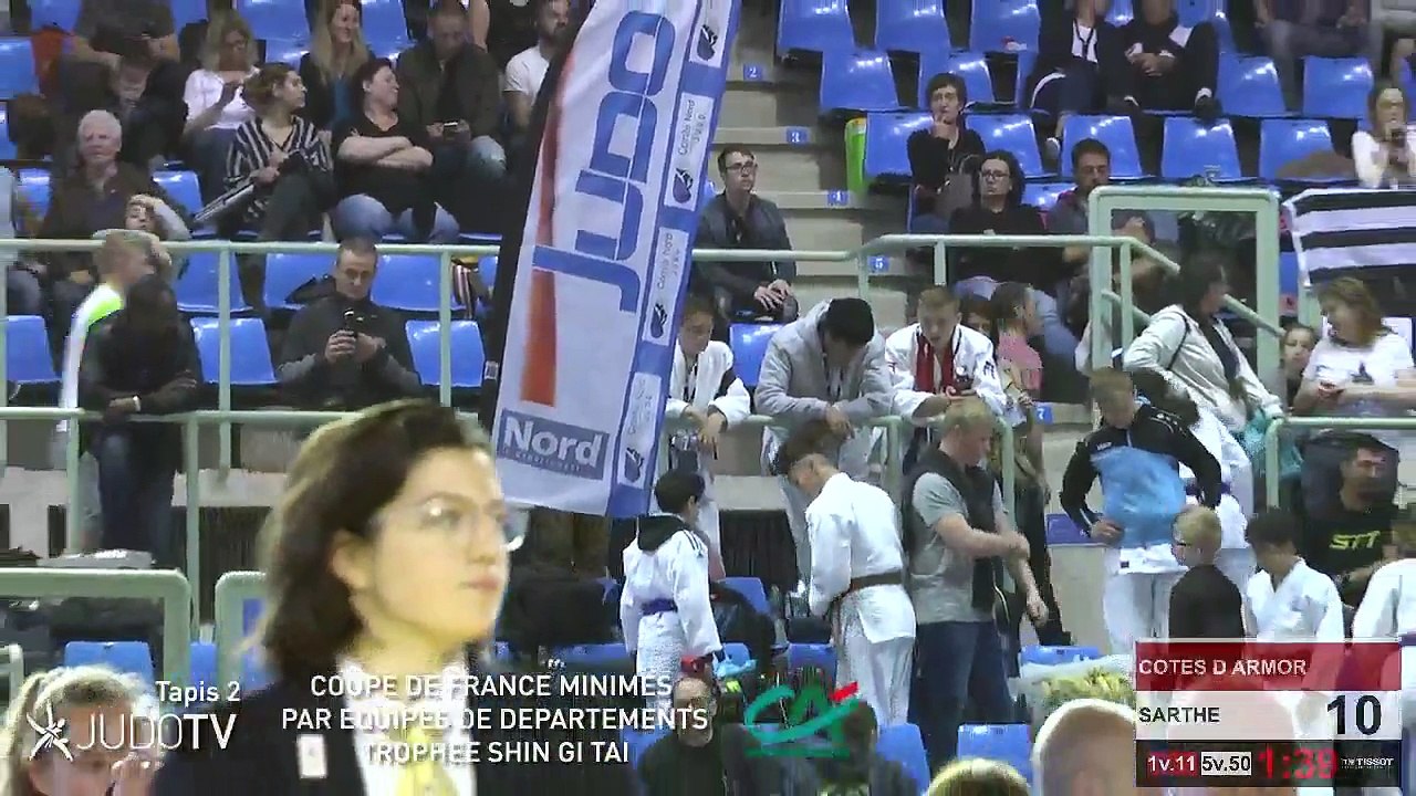 TAPIS 2 - COUPE DE FRANCE MINIMES PAR EQUIPES DE DEPARTEMENTS TROPHEE SHIN GI TAI CREDIT AGRICOLE 2018 - LIVE 3 (222)