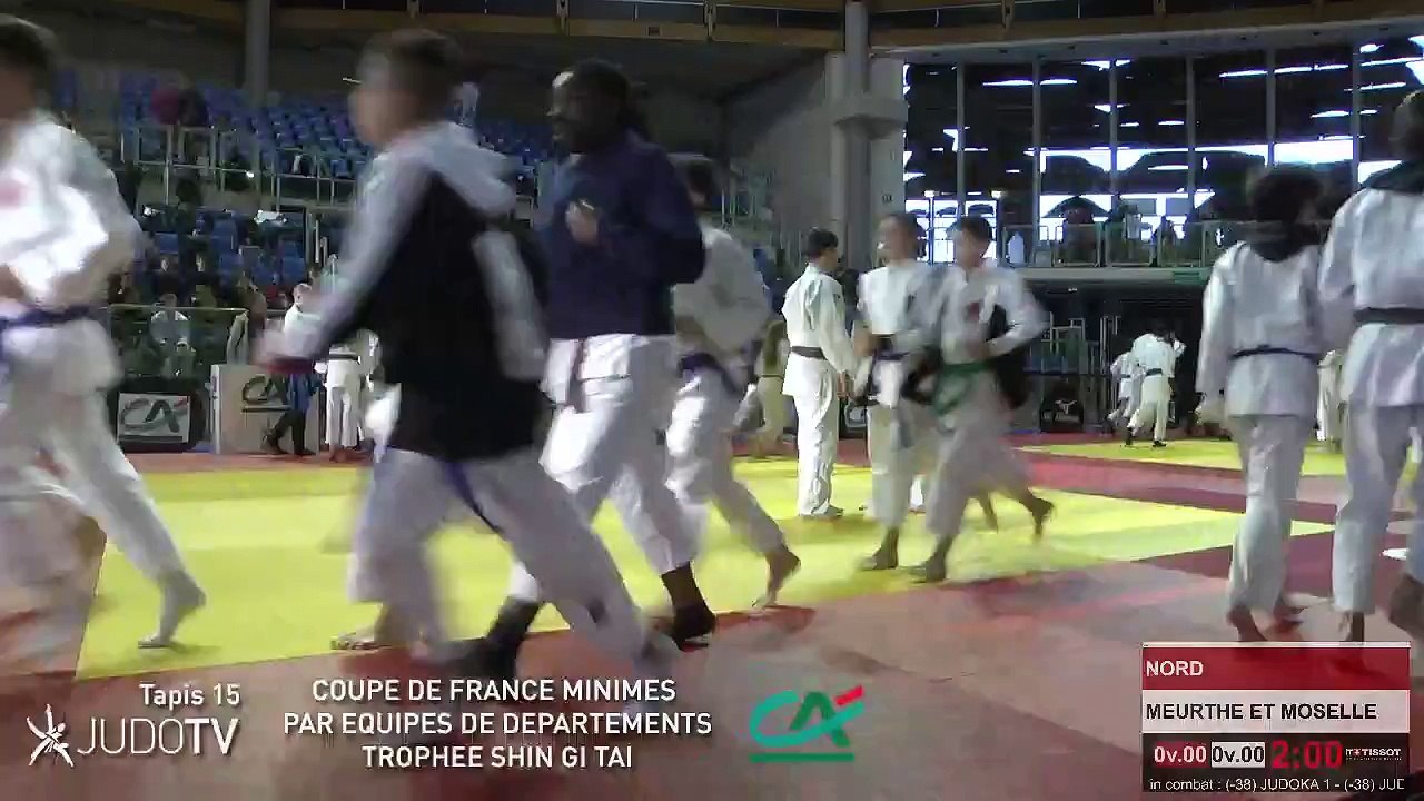 TAPIS 15 - COUPE DE FRANCE MINIMES PAR EQUIPES DE DEPARTEMENTS TROPHEE SHIN GI TAI CREDIT AGRICOLE 2018 - LIVE 7 (184)