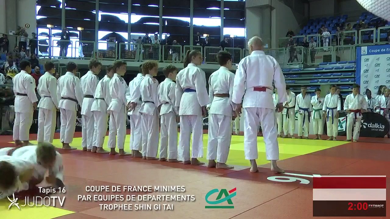 TAPIS 16 - COUPE DE FRANCE MINIMES PAR EQUIPES DE DEPARTEMENTS TROPHEE SHIN GI TAI CREDIT AGRICOLE 2018 - LIVE 8 (94)