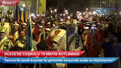 Düzce'de coşkulu 19 mayıs kutlaması
