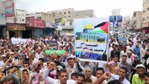 Yemen'de Filistin'e destek gösterisi - TAİZ