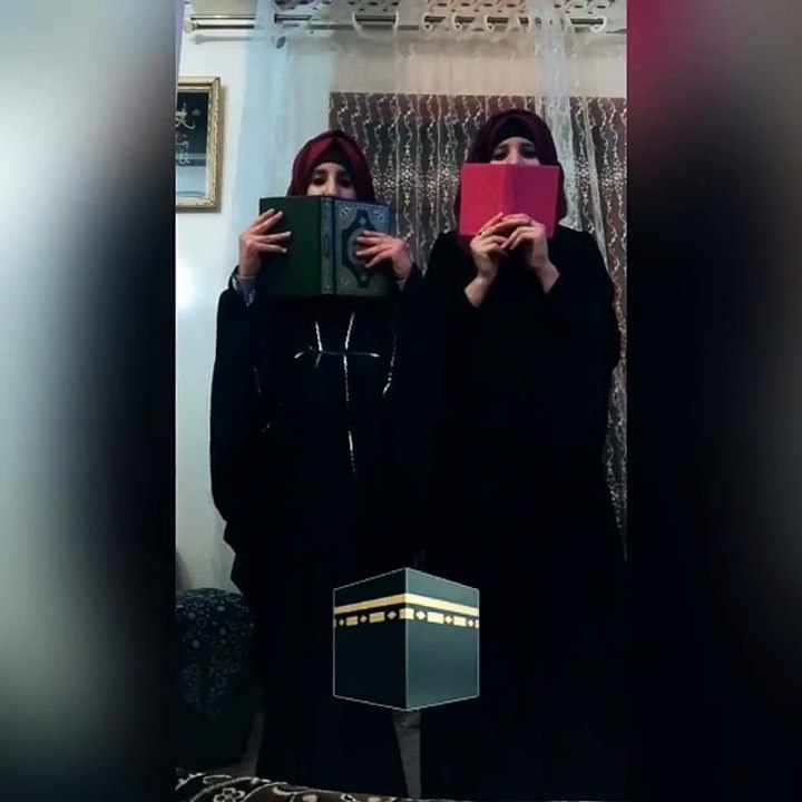 فتاتان ترحبان بالشهر الكريم على ميوزكلى «مرحب م...