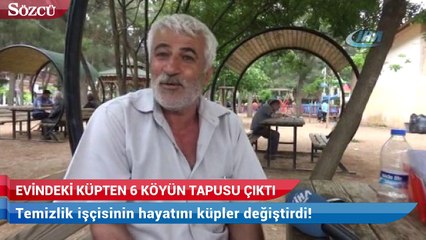 Evindeki küpten 6 köyün tapusu çıktı