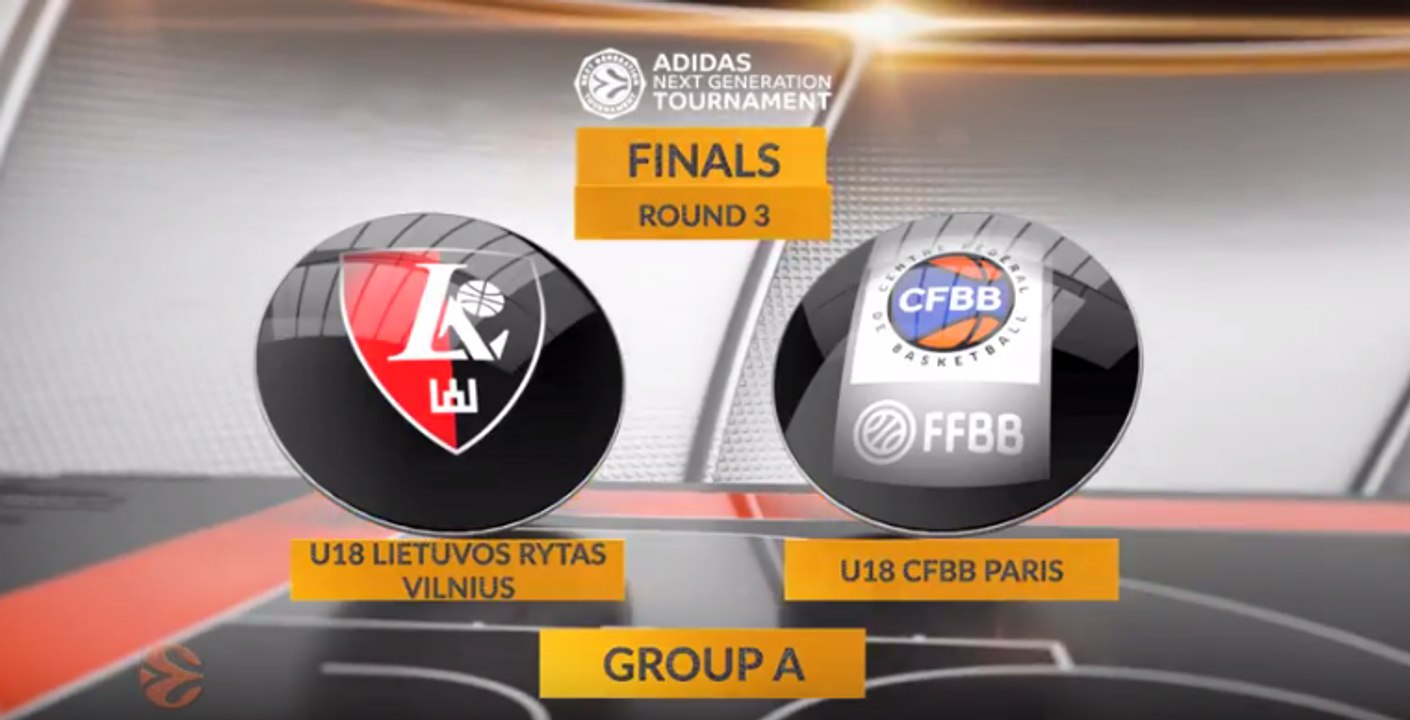 EB ANGT Finals Highlights: U18 Lietuvos rytas Vilnius - U18 CFBB Paris